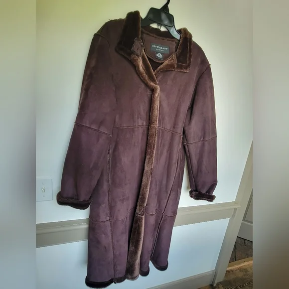 Centigrade Brown Teddy Jacket Plush Warmth - Picture 2 of 10